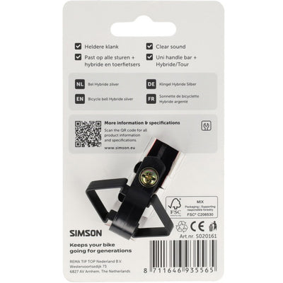 Simson cloche hybride argent