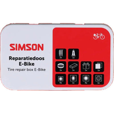 Boîte de réparation pour vélo électrique Simson (12 pièces)