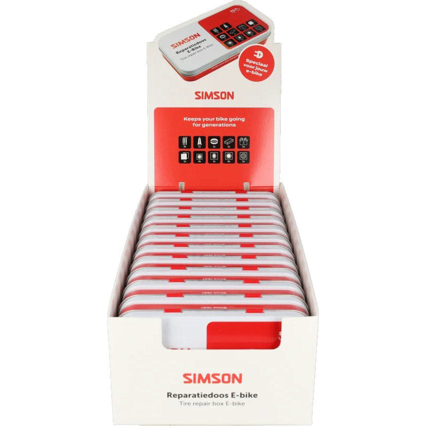 Boîte de réparation pour vélo électrique Simson (12 pièces)