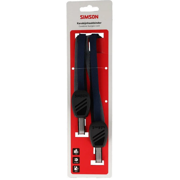 Sangle mousqueton Simson 71cm noir bleu anthracite