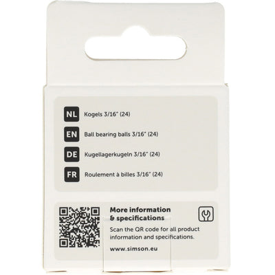 Balles Simson 3 16 pouces 24 pcs