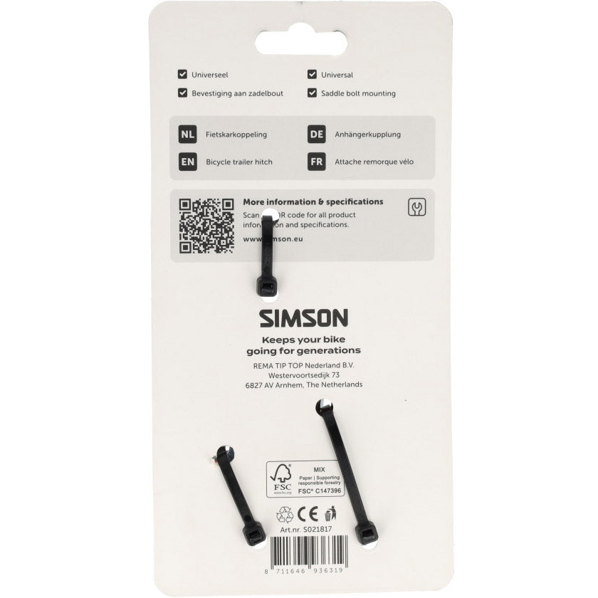 Attelage de remorque de vélo Simson
