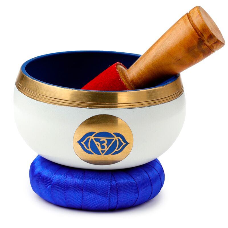Bol de son chakra bleu