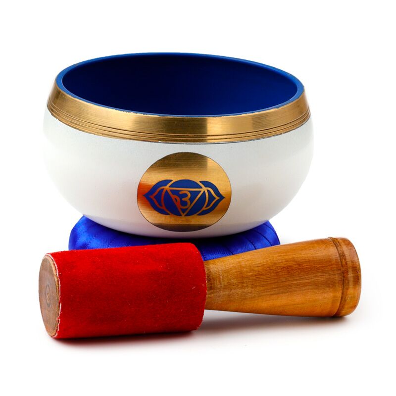 Bol de son chakra bleu
