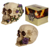 Skull Bones with Purple Roses Accessory Home