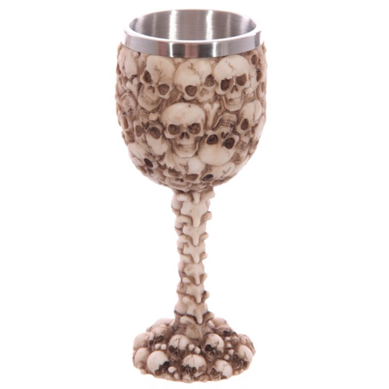 Chalice décorative de l'épine dorsale du crâne multiple