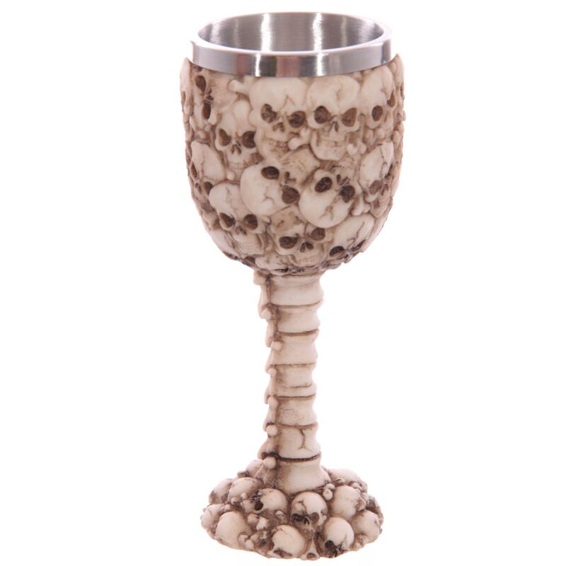 Chalice décorative de l'épine dorsale du crâne multiple
