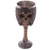 Chalice décorative gothique du crâne guerrier