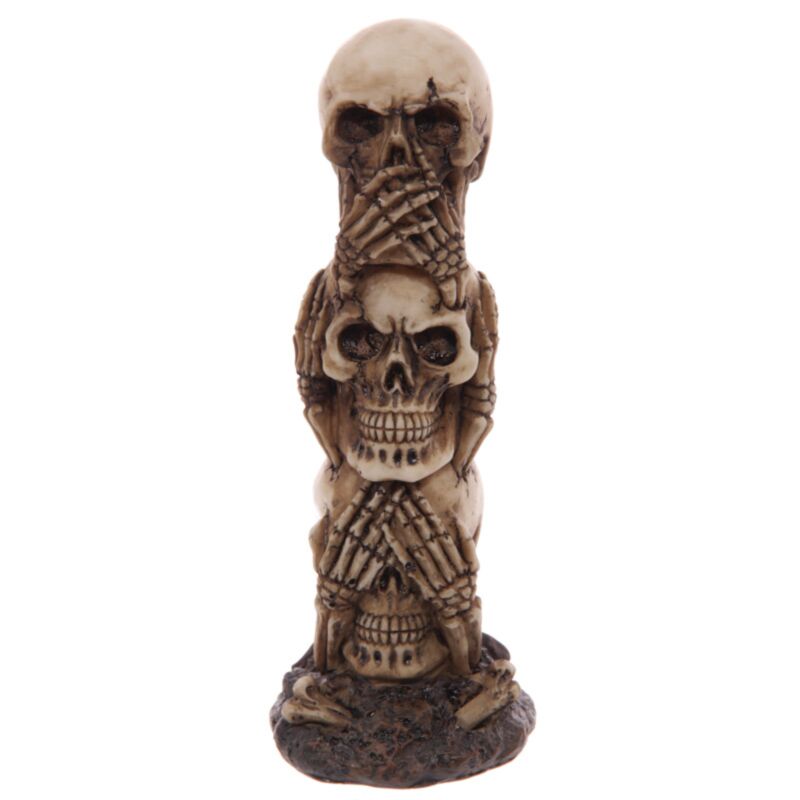 N'entendez pas d'accessoire de maison totem du crâne maléfique
