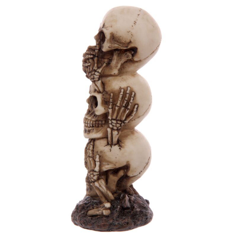 N'entendez pas d'accessoire de maison totem du crâne maléfique