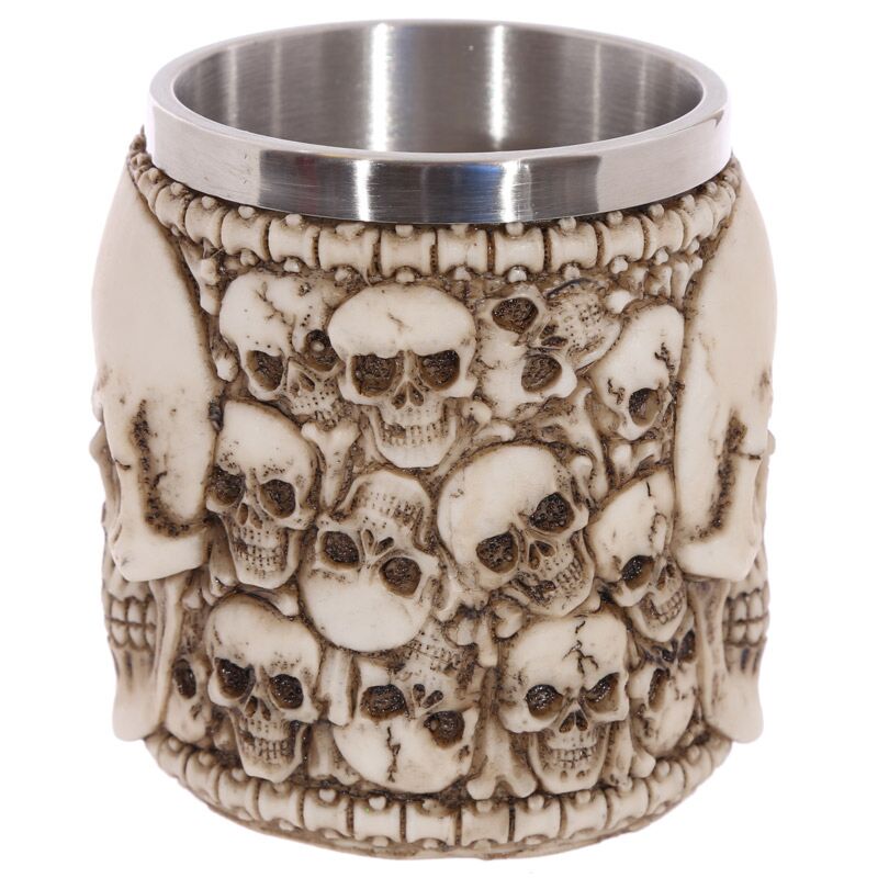 Skulls with Skull Emblem Decorative Beer Tub