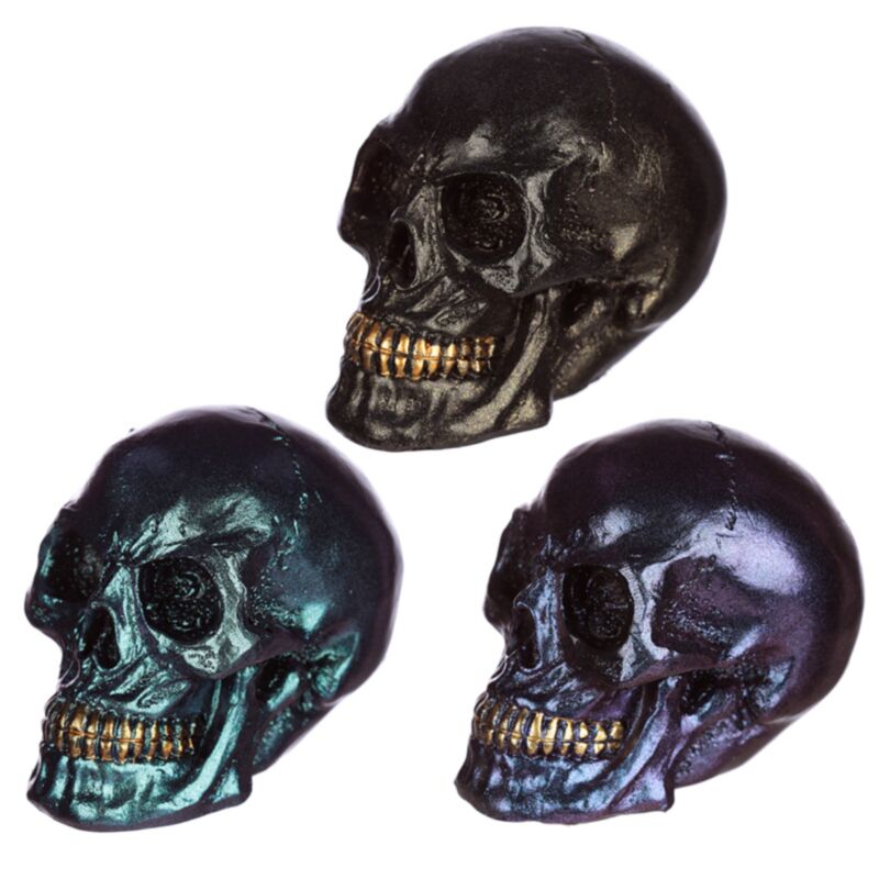 Small Rainbow-Colored Skull Home Accessory