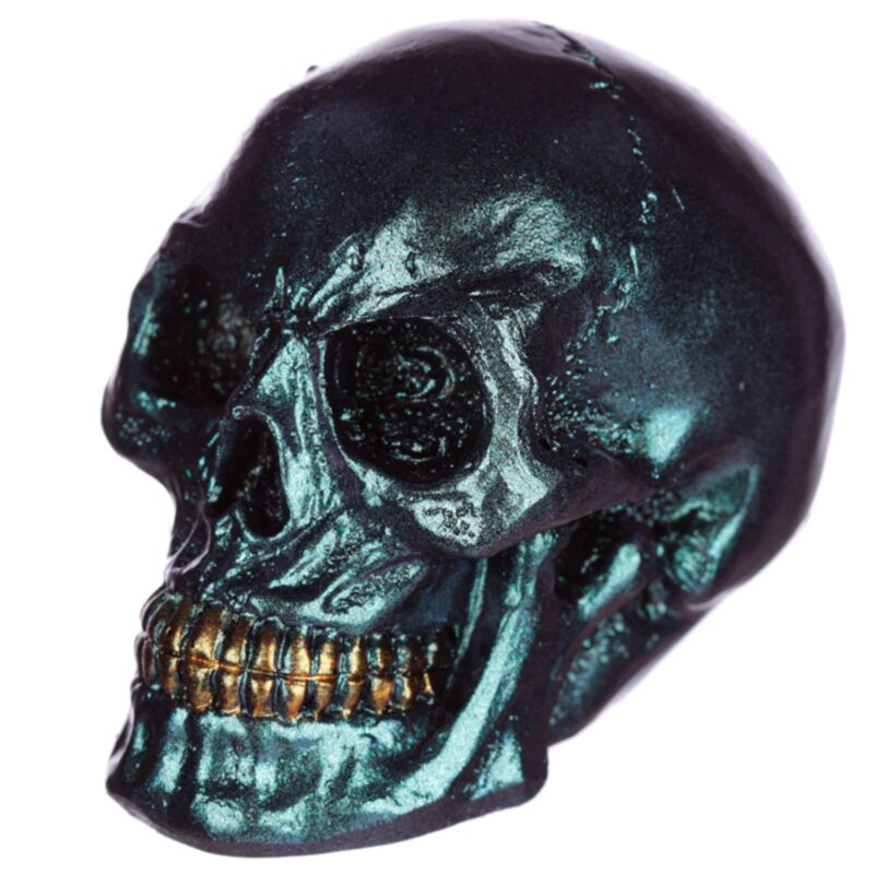 Small Rainbow-Colored Skull Home Accessory