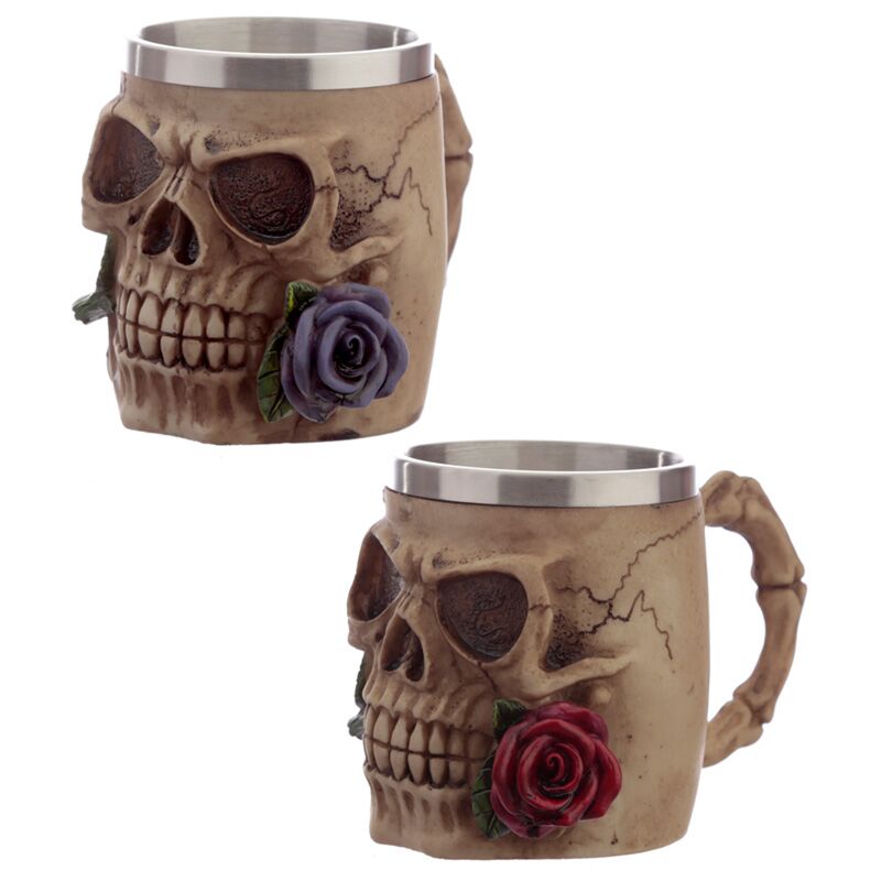 Frises décoratives de roses du crâne