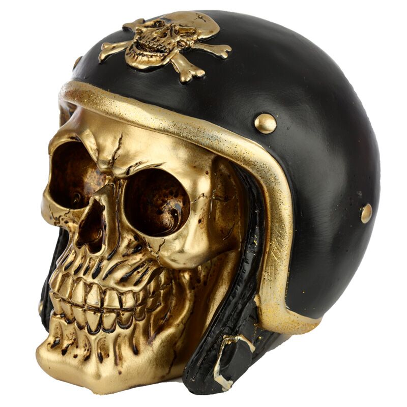 Gold Skull à Motorhelm Accessory Home