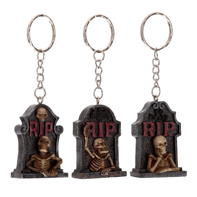 Porte-clés de grafstone du squelette RIP