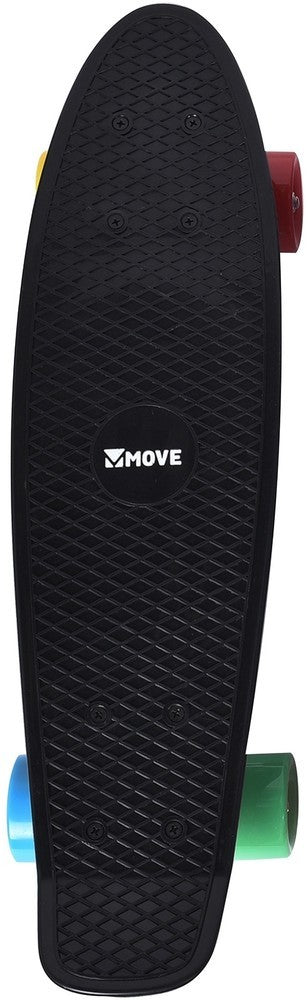 Move skateboard old school rétro : noir 58 cm abec7 (old22xblk)