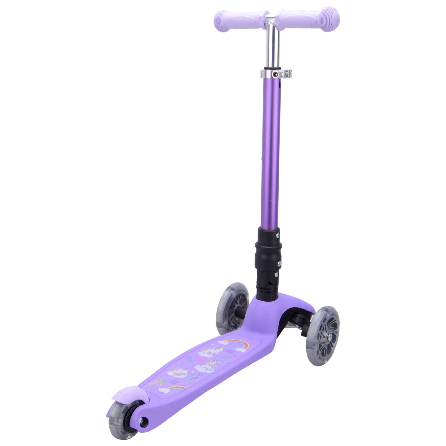 Trottinette à trois roues Boldcube Teeny Fold - Licorne Violet