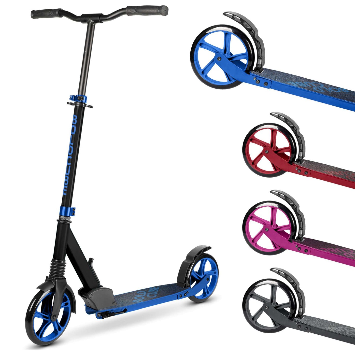 Boldcube big scooter 2 roues - bleu profond