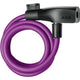 Serrure à câble spiralé Resolute 8-120 violet