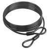 Câble de feuille 5m x 10 mm avec boucle double noire
