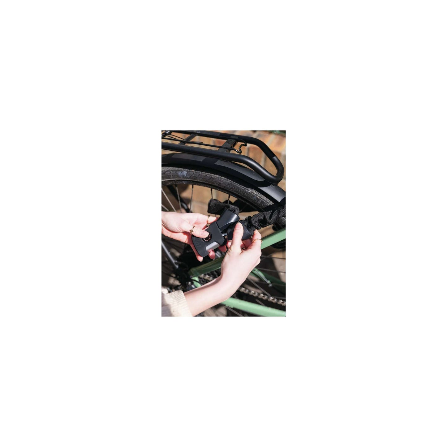 Abus Chain Lock Yardo Empreinte digitale 7807FP 110 Black