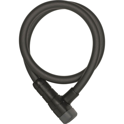 Abus Câble 6415K/85/12 Noir, Racer, 85cm, Noir