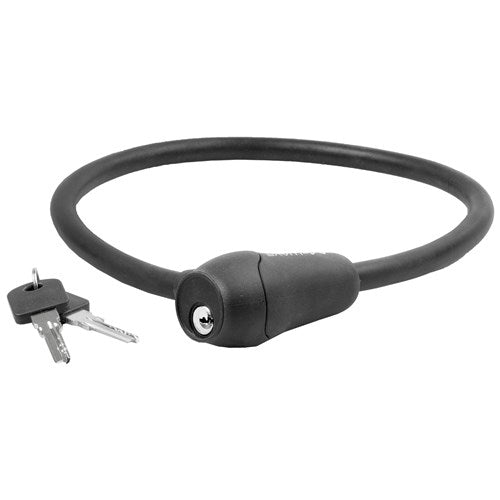 M-wave m-wave verrouillage de câble en silicone noir 60cm12 mm