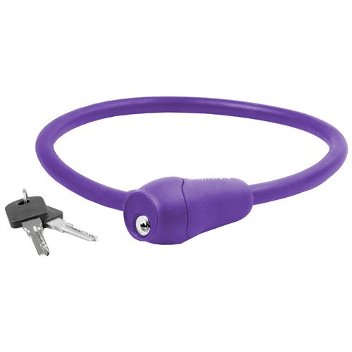 M-wave m-wave verrouillage de câble en silicone violet 60cm12 mm