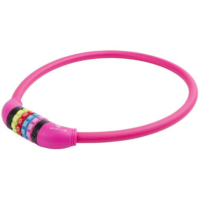 M-wave m-wave verrouillage de câble en silicone rose 65cm12 mm