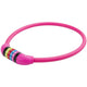 M-wave m-wave verrouillage de câble en silicone rose 65cm12 mm