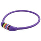 M-wave m-wave verrouillage de câble en silicone violet 65cm12 mm