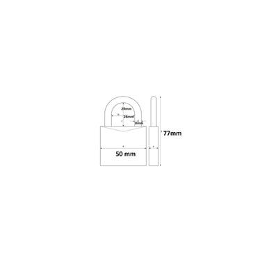 ABUS GADLOCK 65 50 mm gris
