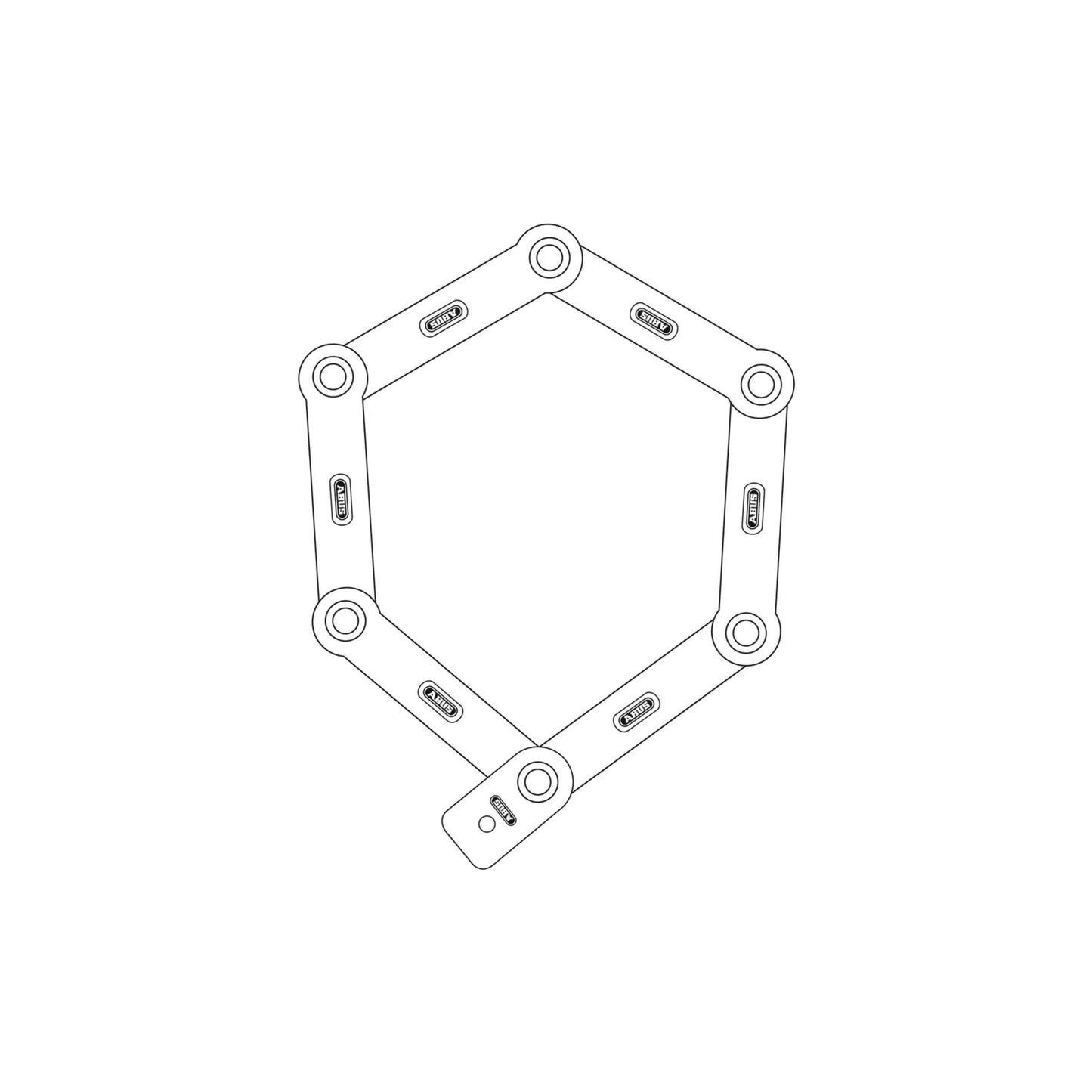Abus Bordo uGrip 5700 Red 80cm Cadenas de vélo