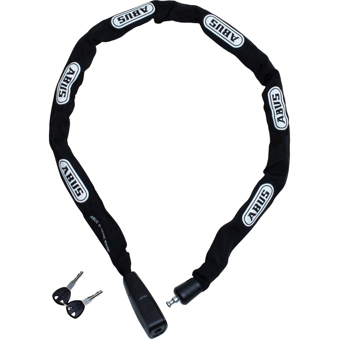 Abus CityChain 6800 110 Black - 5 mm d'épaisseur - serrure de clé