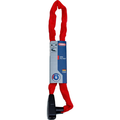 Abus CityChain 6800 85 Red - Cadenas pour chaîne de vélo
