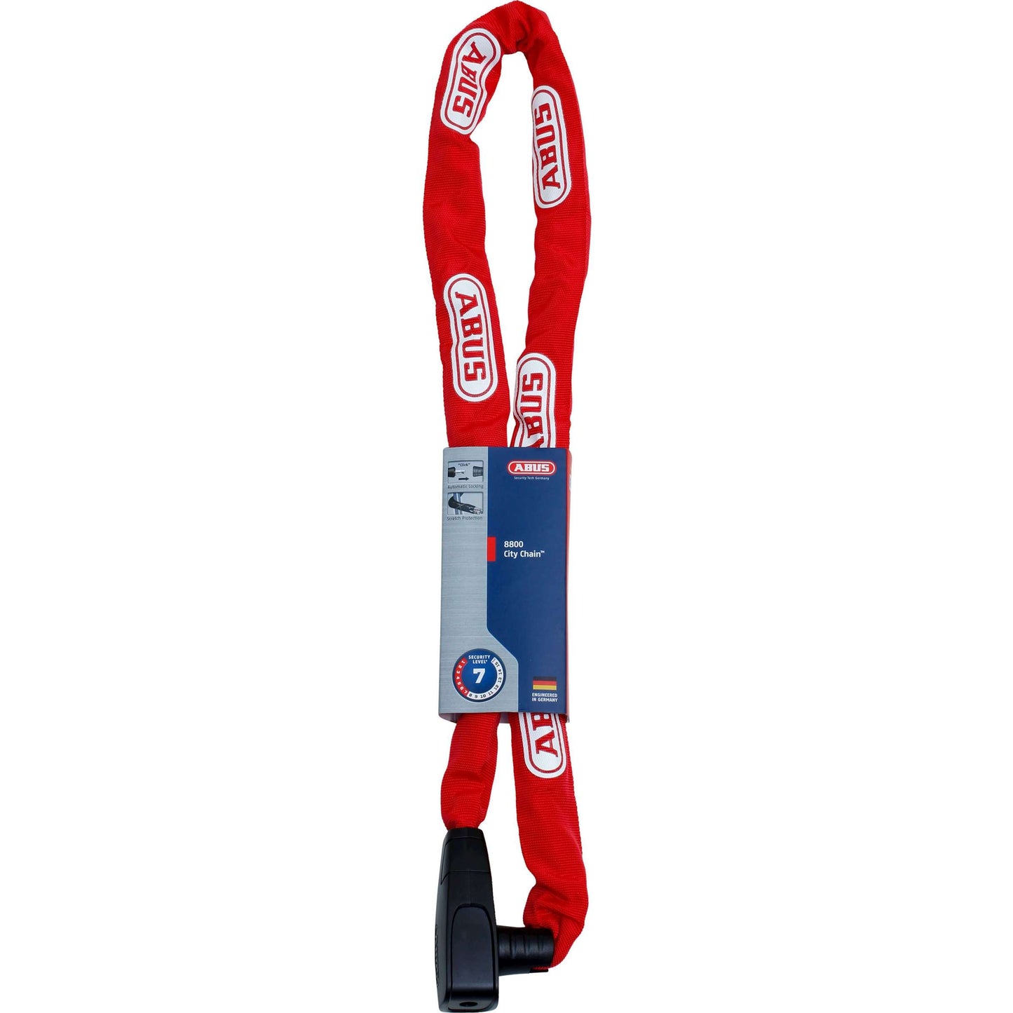 Abus CityChain 8800 95 rouge - antivol de chaîne de vélo