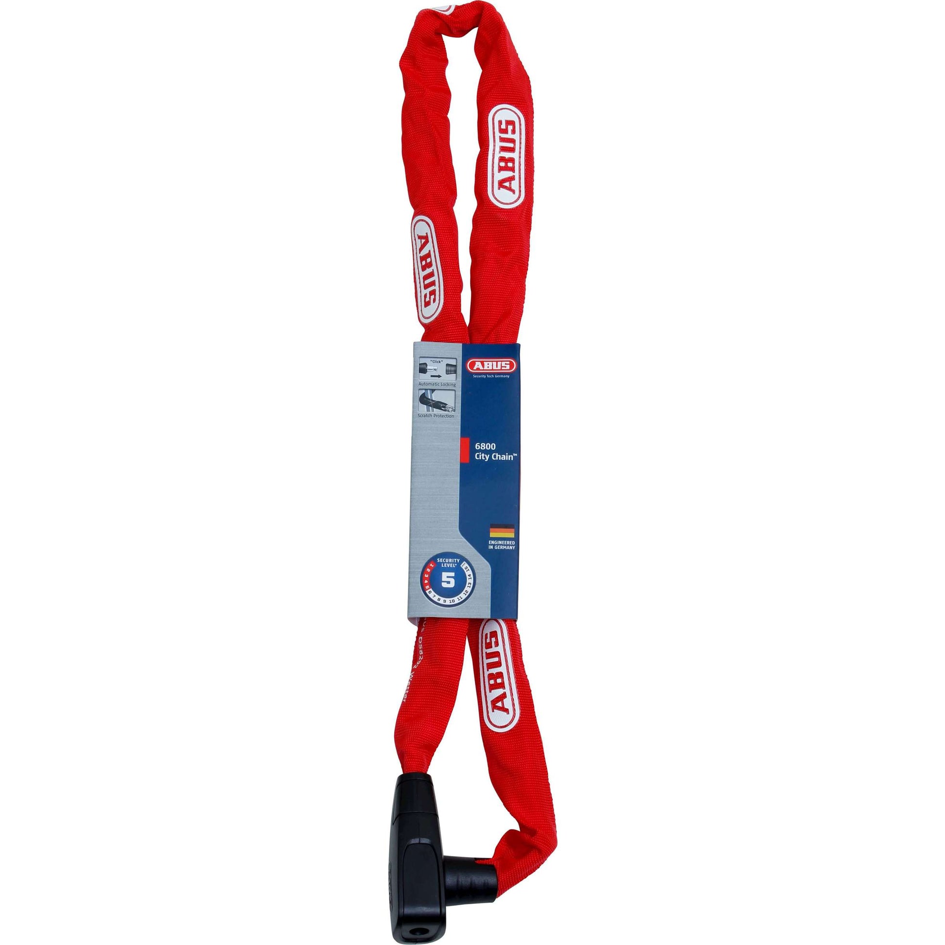 Abus CityChain 6800 110 Rouge - Antivol de chaîne