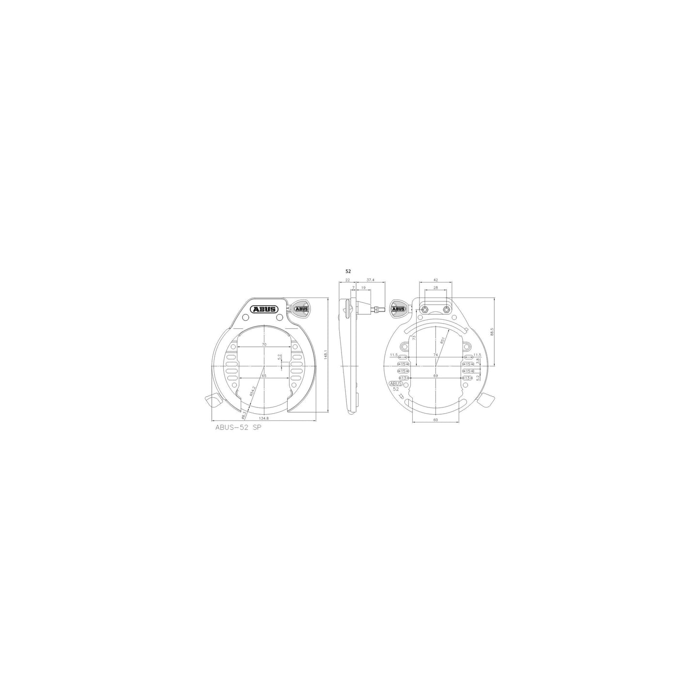 Abus ringslot 52 lh r bk