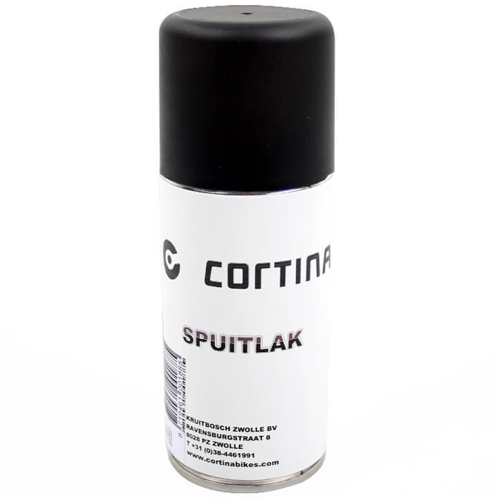 Cortina Spray Lacquer Uzz0001 Matt Black 150ml
