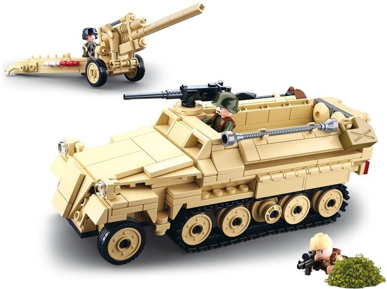 Half-track de l'armée Sluban de la Seconde Guerre mondiale avec canon (m38-b0695)