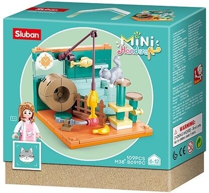 Chambre de rêve de fille Sluban du chat gris (m38-b0919c)
