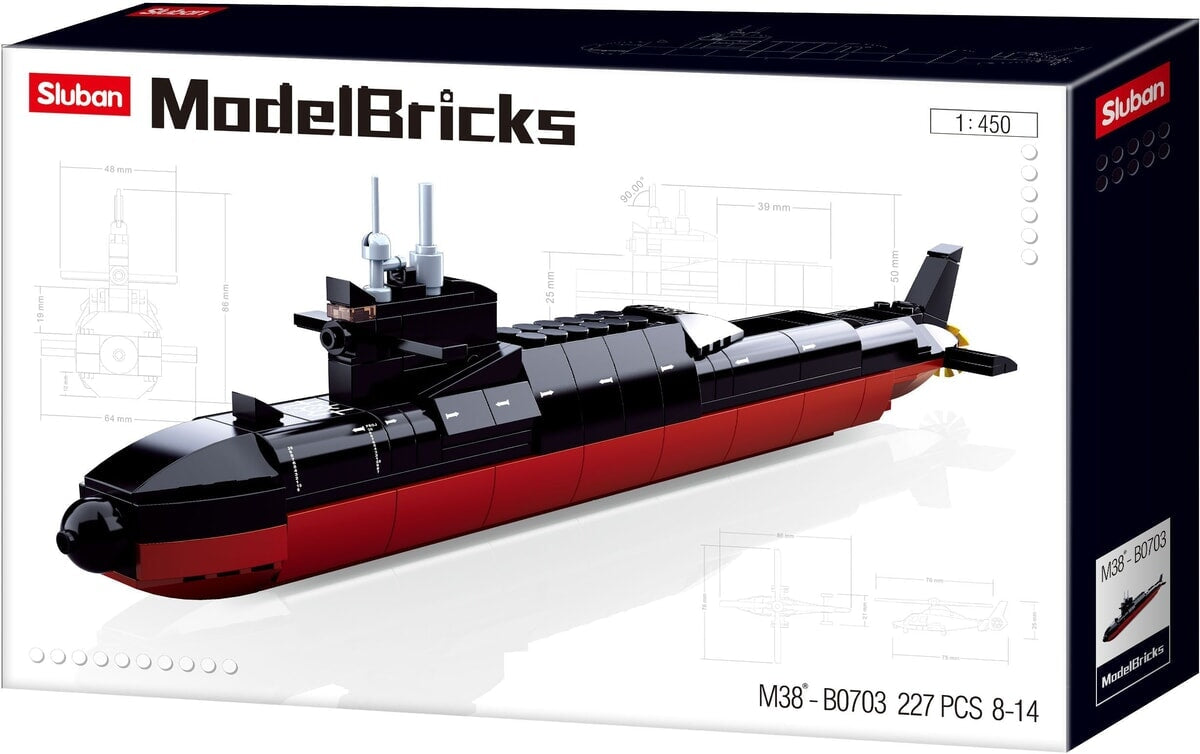 Sous-marin stratégique Sluban : 227 pièces (m38-b0703)