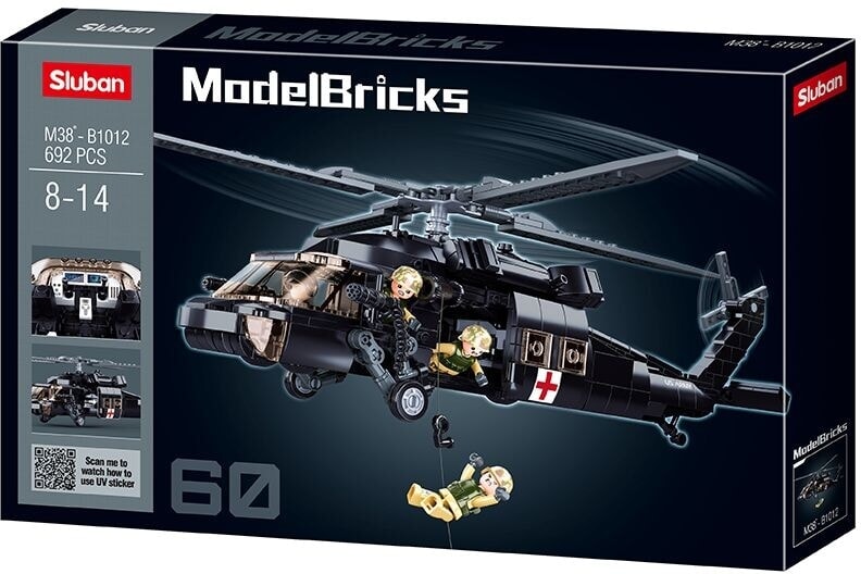 Hélicoptère médical de l'armée américaine Sluban modèle Bircks (M38-B1012)
