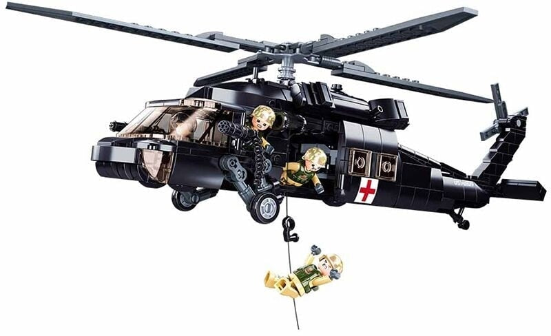Hélicoptère médical de l'armée américaine Sluban modèle Bircks (M38-B1012)