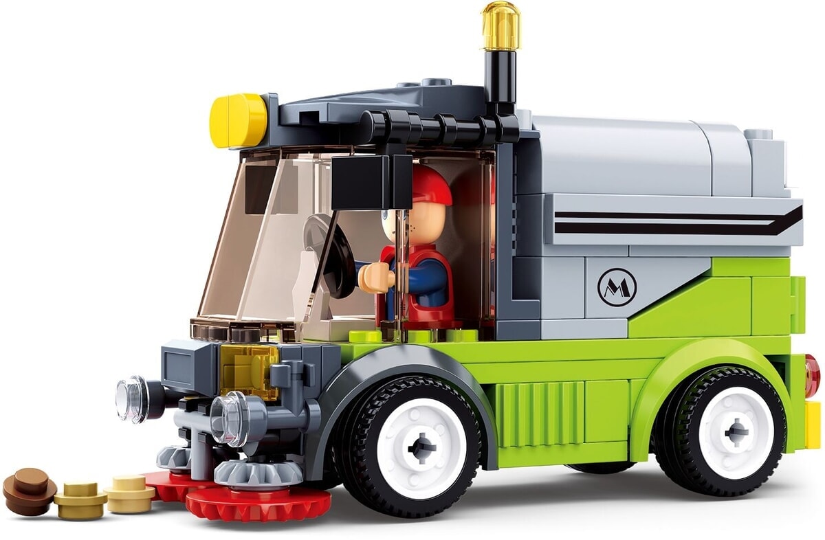 Camion balayeuse nettoyante pour la ville de Sluban (m38-b0781a)