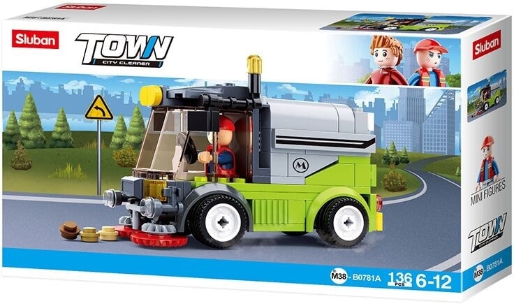 Camion balayeuse nettoyante pour la ville de Sluban (m38-b0781a)