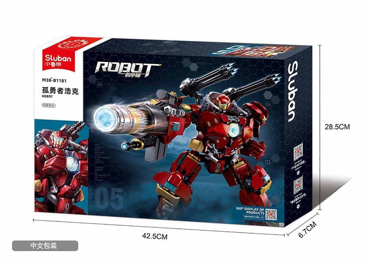 Sluban p.r. mech le robot anti-hulk (m38-b1181)
