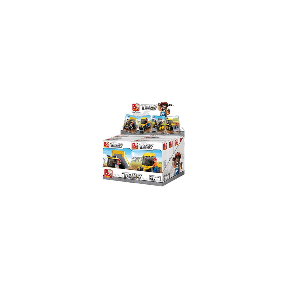 Présentoir de construction Sluban 8 pièces (m38-b0377)