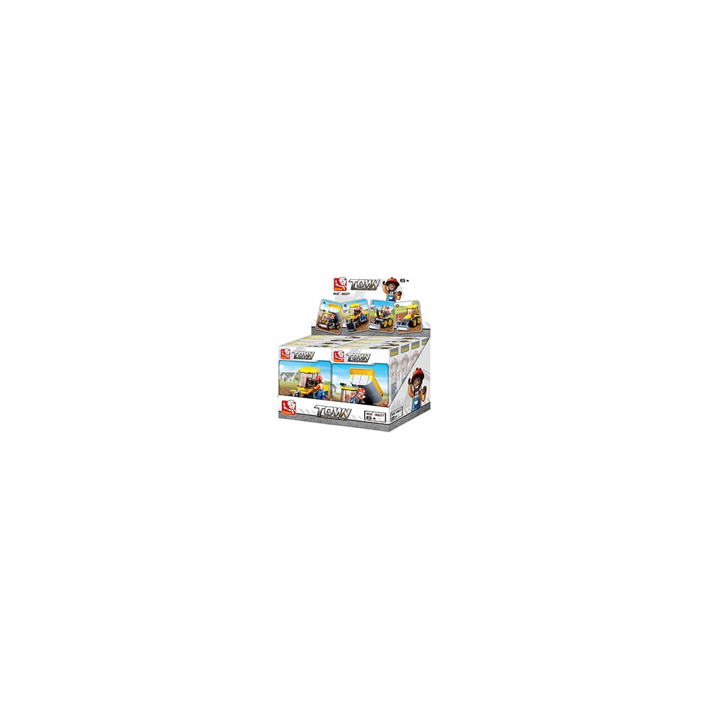 Présentoir de construction Sluban 8 pièces (m38-b0377)